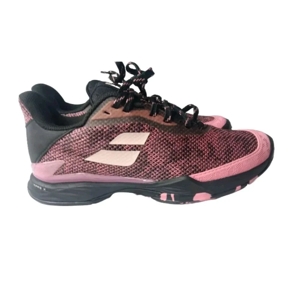 Babolat Women's Jet Tere All Court Tennis Shoes Sz 8 Pink & Black